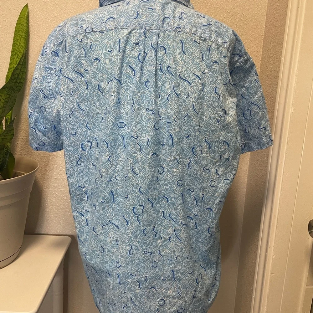 Blue Patterned Men's Shirt
